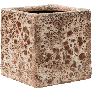Baq Lava Cube Relic Pink (glazed inside)