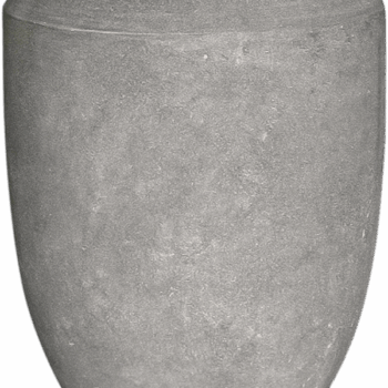 Baq Polystone Coated Plain Coppa Raw Grey (with liner)