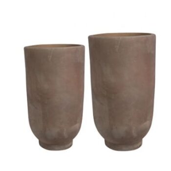 Vase set of 2 Kevin choco D38 H65