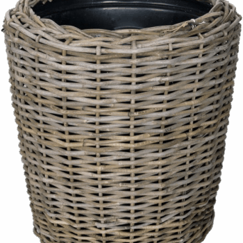 Drypot Rattan Round grey
