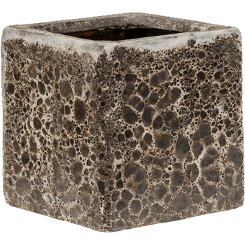 Baq Lava Cube Relic Black (glazed inside)
