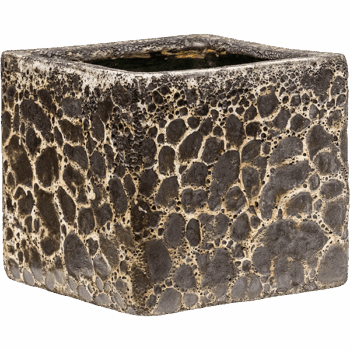 Baq Lava Cube Relic Black (glazed inside)