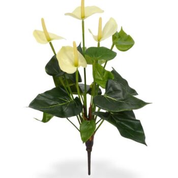 Anthurium kunstplant  - crème