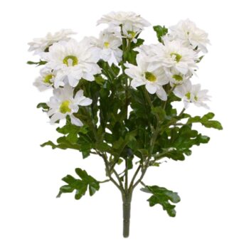 Chrysant kunstboeket  crème