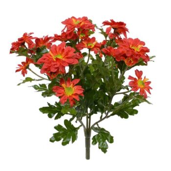 Chrysant kunstboeket  oranje