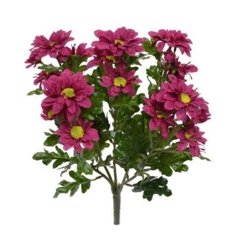 Chrysant kunstboeket  burgundy