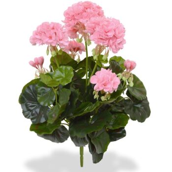 Geranium kunstplant  - roze