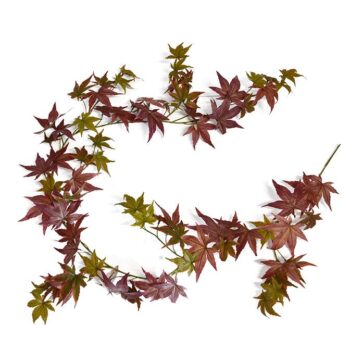 Herfst Maple guirlande kunst hangplant  - burgundy