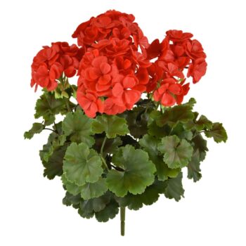 Geranium PL XL kunstplant  -rood - UV bestendig