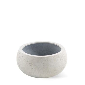 Grigio Bowl Balloon S White-Concrete 26x13