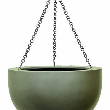 Baq Gradient Hanging Bowl Matt Forest Green