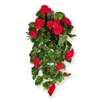 Geranium Kunsthangplant deluxe  rood