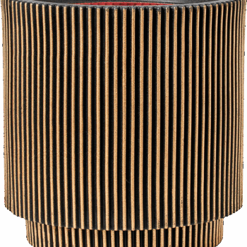Vaas cilinder Groove NL 36x38 zwart goud