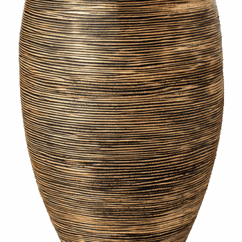 Vase elegant deluxe Rib NL 51x72 black gold