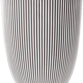 Vaas elegant laag Groove NL 46x58 ivoor