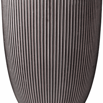 Vaas elegant laag Groove NL 34x46 antraciet