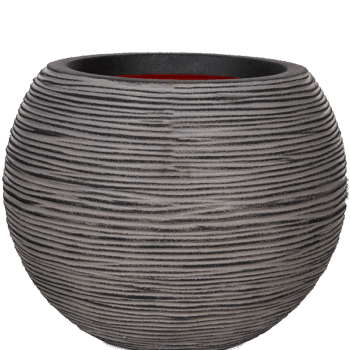 Vaas bol Rib NL 62x48 antraciet