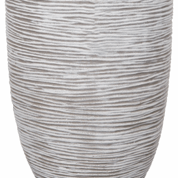 Vaas elegant laag Rib NL 34x46 ivoor