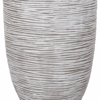 Vaas elegant laag Rib NL 46x58 ivoor