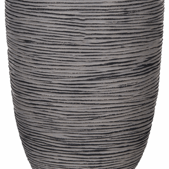 Vaas elegant laag Rib NL 34x46 antraciet
