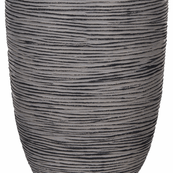 Vaas elegant laag Rib NL 46x58 antraciet