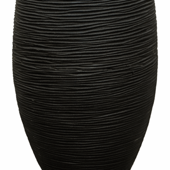 Vaas elegant deluxe Rib NL 50x72 zwart