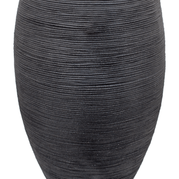Vaas elegant deluxe Rib NL 56x85 zwart