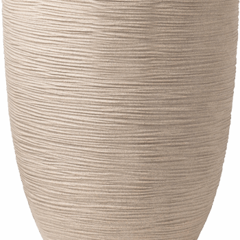 Vaas elegant laag Waste Rib NL 34x46 terrazzo beige