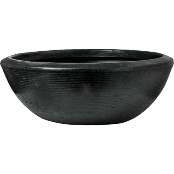 Schaal laag Arc Granite 92x36 zwart