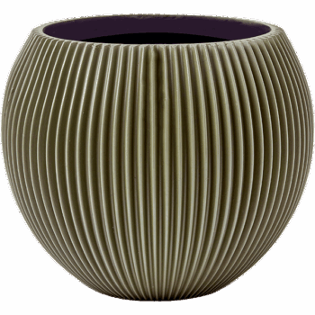 Vaas bol Groove 29x26 groen