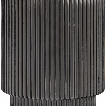 Vaas cilinder Groove 23x25 antraciet