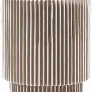 Vaas cilinder Groove 23x25 ivoor