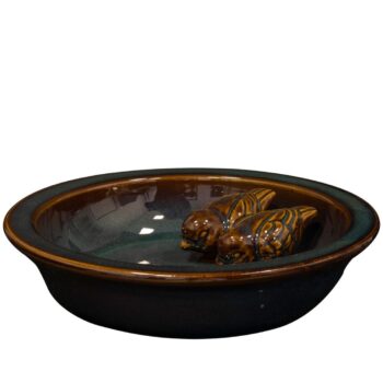Bird water bowl Hylke blue D28 H5