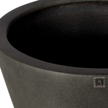 Conical planter, Ø 50 cm, height 40 cm, concrete anthracite RAL 7021
