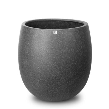 Cliff planter, Ø 37 cm, height 43.5 cm, granite anthracite