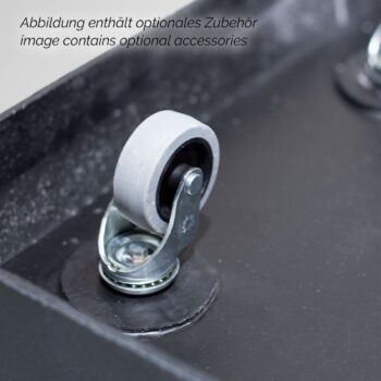 Division Lite square planter box, 100 x 100 x 80 cm, concrete anthracite