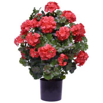 Geranium bol kunstplant  UV rood