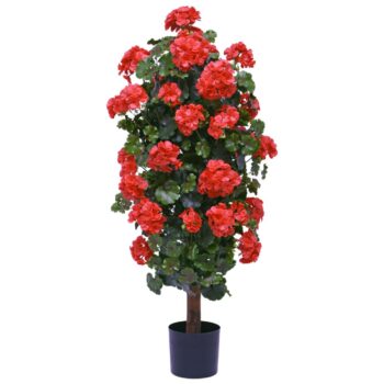 Geranium kolom kunstplant  UV rood