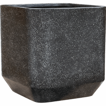 Baq Terrazzo Rounded Cube Black