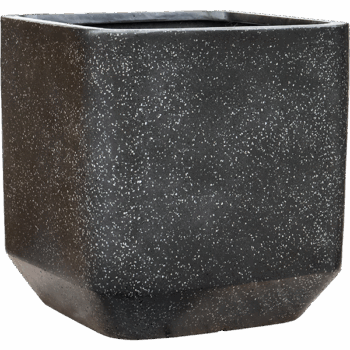 Baq Terrazzo Rounded Cube Black