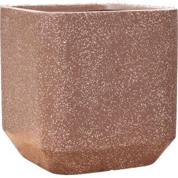 Baq Terrazzo Rounded Cube Mocha