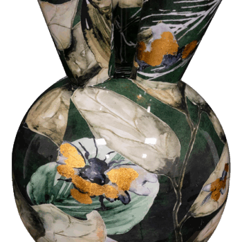 Tulips vase Bee green D24 H37