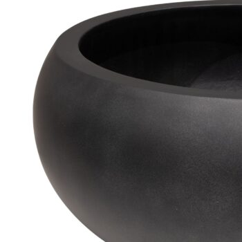 Division Lite curved planter, Ø 55 cm, height 25 cm, concrete anthracite