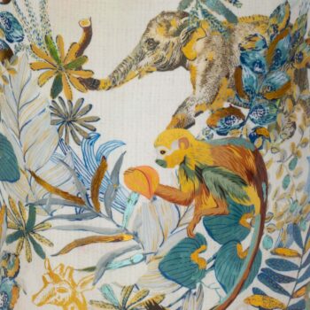 Cobalt Jungle planter, Ø 47 cm, height 62 cm, multicolor