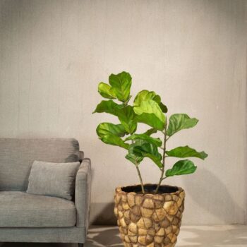 Coconut floor planter, Ø 45 cm, height 50 cm