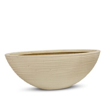 Stripe table vessel 75 x 26.5 x 26.5 cm, cream