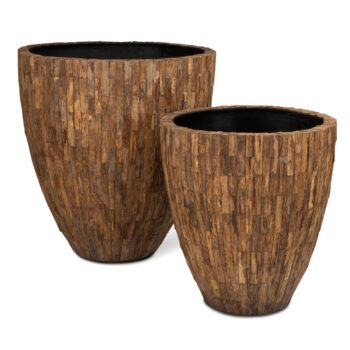 Woody floor planter, Ø 46 cm, height 50 cm