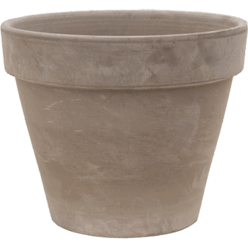 Terra Cotta Flowerpot Grey