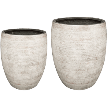 Vase set of 2 Ciana concrete rust D55 H68