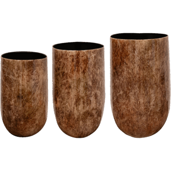 Vase set of 3 Cilia latte D36 H60
